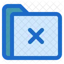Folder cross  Icon