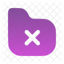 Folder Cross Icon