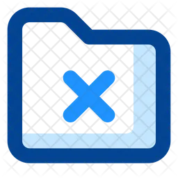 Folder Cross  Icon