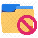 Folder Denied Document Icon