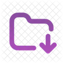 Folder Down  Icon