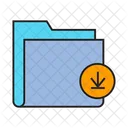 Folder Download Archive Document Icon