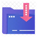 Folder Download  Icon