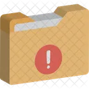 Folder Error Exclamation File Icon