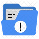 Folder Error Folder Alert Folder Warning Icon