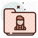 Folder Female Icon