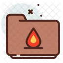 Folder Fire Icon
