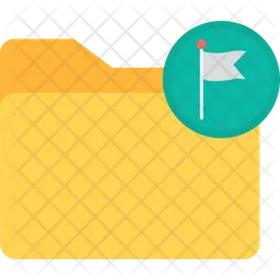 Folder Flag  Icon