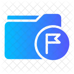 Folder Flag  Icon