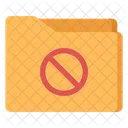 Folder Forbidden Folder Ban File Folder Icon