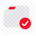 Folder Approve Document Icon