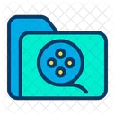 Camera Reel Cinema Movie Folder Icon