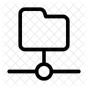 Connected Folder Folder Connection Data Storage Icon