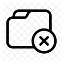 Folder Delete Cancel Icon