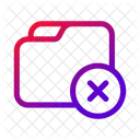 Folder Delete Cancel Icon