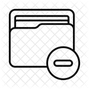 Folder Remove Data Storage Icon