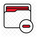 Folder Remove Data Storage Icon