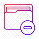 Folder Remove Data Storage Icon
