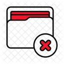 Folder Remove Data Storage Icon