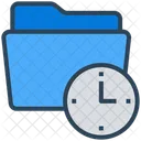 Management Folder Time Icon