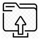 Folder Upload File Icon