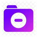 Folder Remove Data Storage Icon