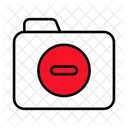Folder Remove Data Storage Icon