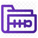 Folder Compress Document Icon