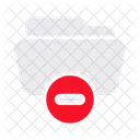 Folder Remove Data Storage Icon