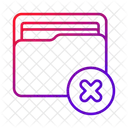 Folder Remove Data Storage Icon