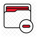 Folder Remove Data Storage Icon