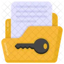 Folder Access Folder Key Folder Passkey Icon
