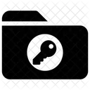 Key Folder Silhouette Icon
