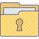 Folder keyhole  Icon