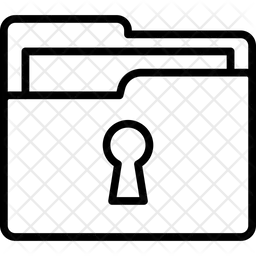 폴더 열쇠 구멍  아이콘
