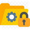 Folder Lock  Symbol