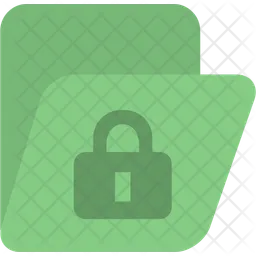 Folder-lock-green  Icon