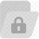 Folder Lock Grey File Folder Icon