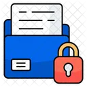 Folder Lock Binder Lock Portfolio Lock Icon