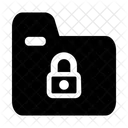 Folder Lock Paper Business Icon