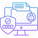 Cyber Crimes Cyber Security File Security Icon