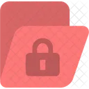 Folder Lock Red File Folder Icon