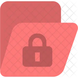 Folder-lock-red  Icon