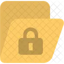 Folder Lock Yellow File Folder Icon