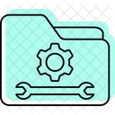 Folder Maintenance Color Shadow Thinline Icon Icon