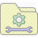 Folder Maintenance Lineal Color Icon Icon