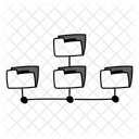 Black Monochrome Folder Management Illustration Illustration Folder Management Folder Symbol