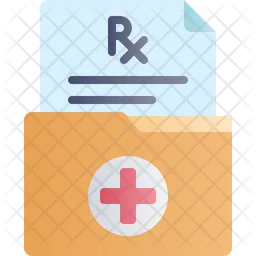 Folder Medical Prescription  Icon