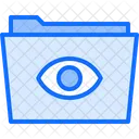 Folder Monitoring Folder Viewing Eye Folder Icon