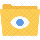 Folder Monitoring Folder Viewing Eye Folder Icon